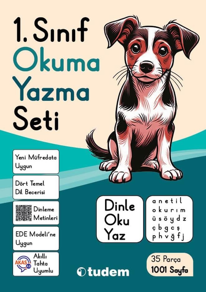 1. Sınıf Okuma Yazma Seti Dinle Oku Yaz 35 Parça 1001 Sayfa