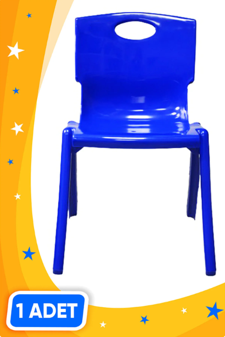 3K Anaokul Kreş Çocuk Sandalyesi Mavi