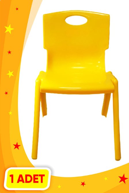 3K Anaokul Kreş Çocuk Sandalyesi Sarı