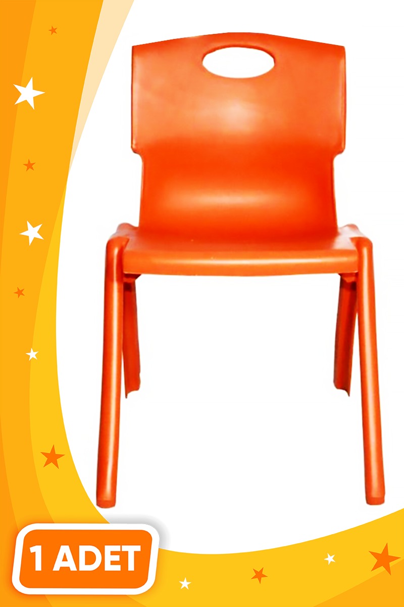 3K Anaokul Kreş Çocuk Sandalyesi Turuncu