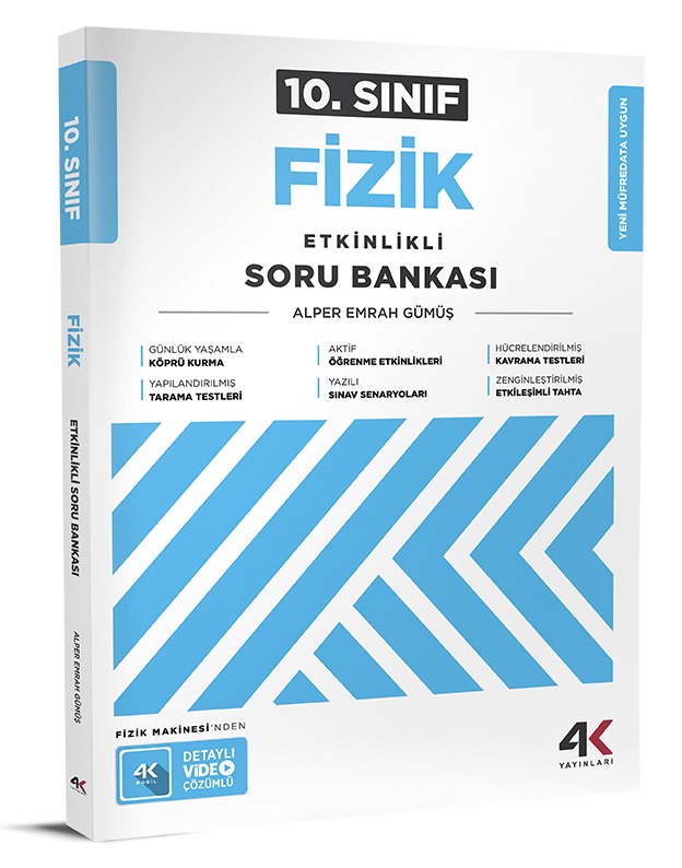 4K Yayınları 10.Sınıf Fizik Etkinlikli Soru Bankası