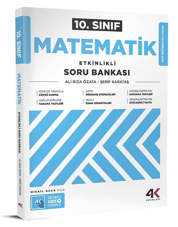 4K Yayınları 10.Sınıf Matematik Etkinlikli Soru Bankası