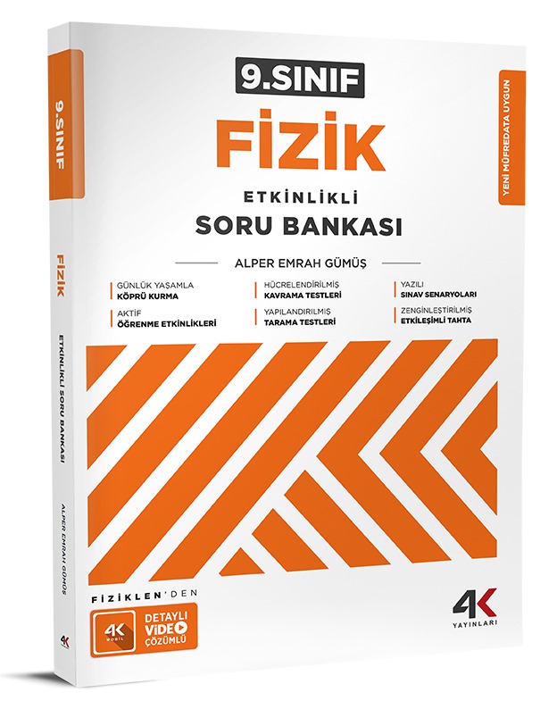 4K Yayınları 9.Sınıf Fizik Etkinlikli Soru Bankası