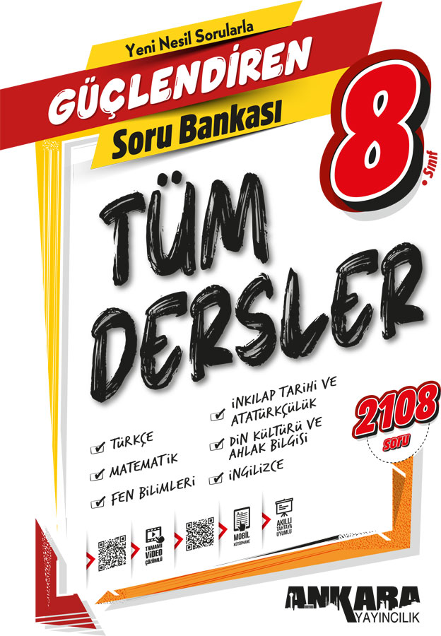 8. Sınıf Güçlendiren Tüm Dersler Soru Bankası