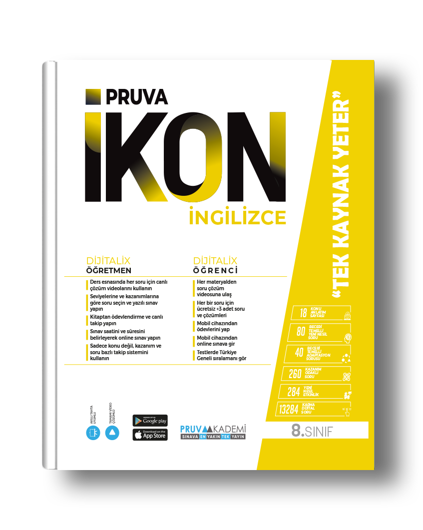 8. Sınıf İkon İngilizce Konu Anlatım Kitabı 8. Sınıf İkon İngilizce Konu Anlatım Kitabı