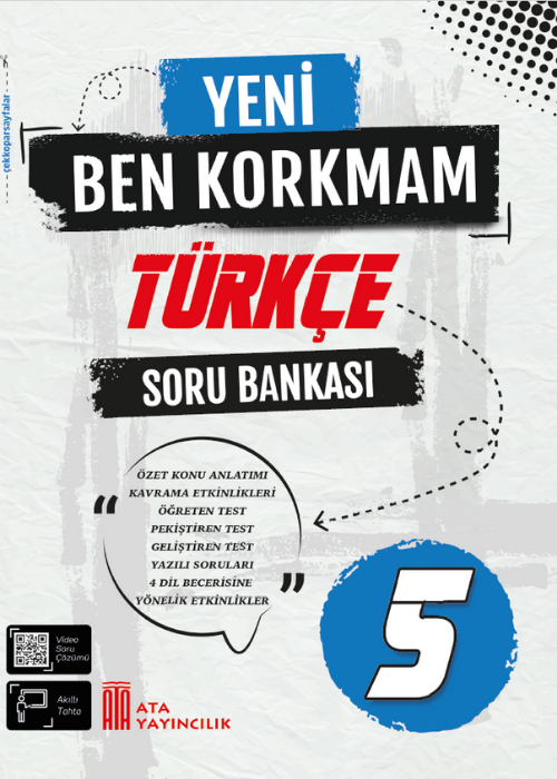 Ata Yayıncılık 5.Sınıf Ben Korkmam Türkçe Soru Bankası