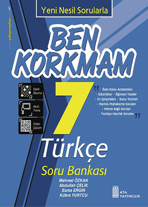 Ata Yayıncılık 7.Sınıf Ben Korkmam Türkçe Soru Bankası