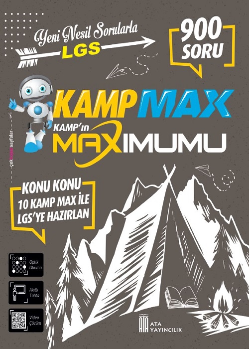 Ata Yayıncılık 8.Sınıf LGS Kamp Max Kamp'ın Maximumu 10 Adet Kamp Max Deneme