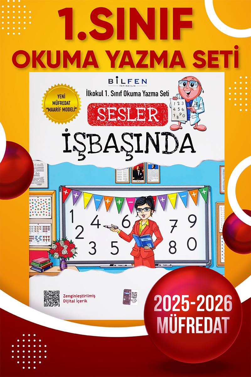 Bilfen Yayıncılık Sesler İş Başında Okuma Yazma Seti 2025-2026 Müfredat Yeni Maarif Modeline Uygun