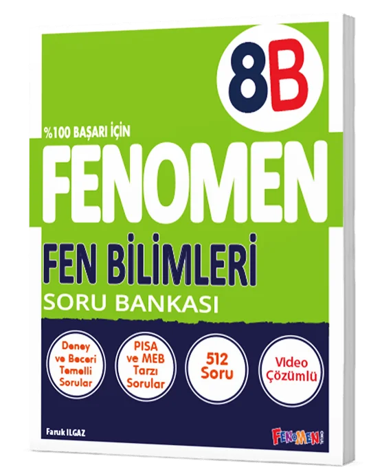 Fenomen Yayınları 8.Sınıf Fen Bilimleri B Soru Bankası