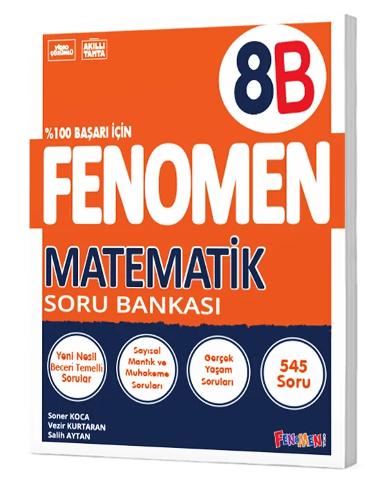Fenomen Yayınları 8.Sınıf Matematik B Soru Bankası