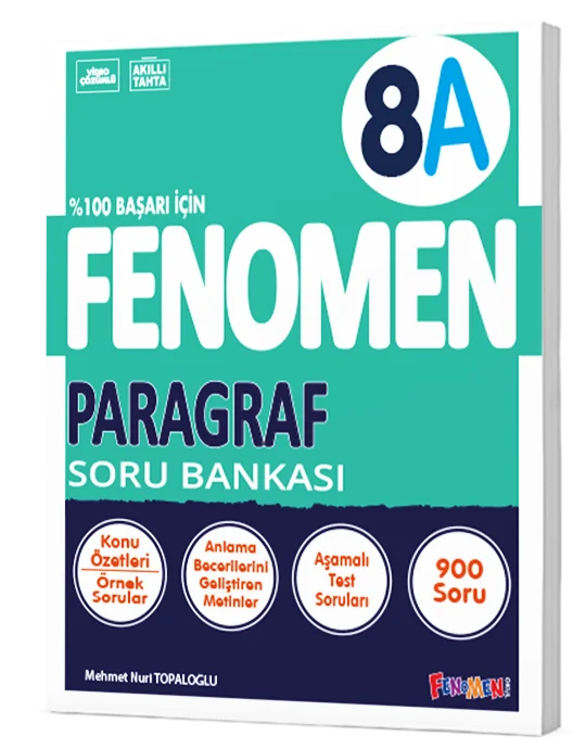 FENOMEN YAYINLARI-8.SINIF PARAGRAF A SORU BANKASI YENİ*