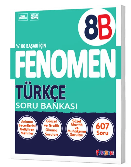 Fenomen Yayınları 8.Sınıf Türkçe B Soru Bankası