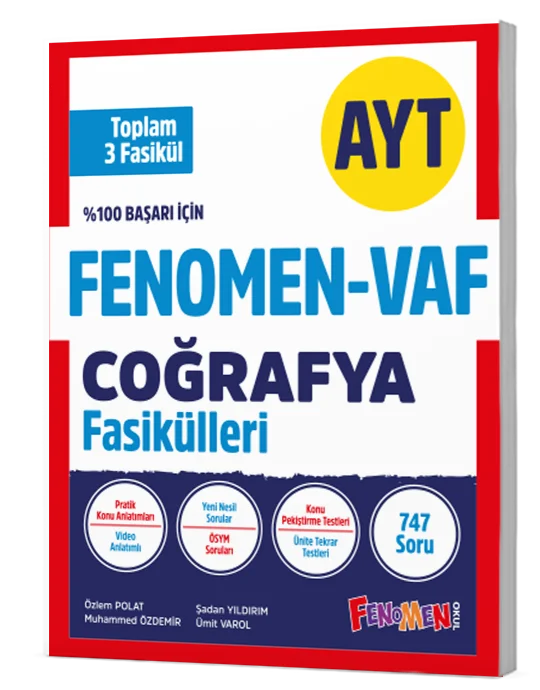 Fenomen Yayınları VAF AYT Coğrafya Fasikülleri