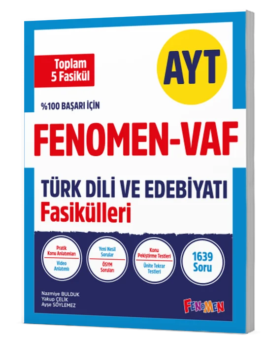 Fenomen Yayınları VAF AYT Türk Dili ve Edebiyatı Fasikülleri