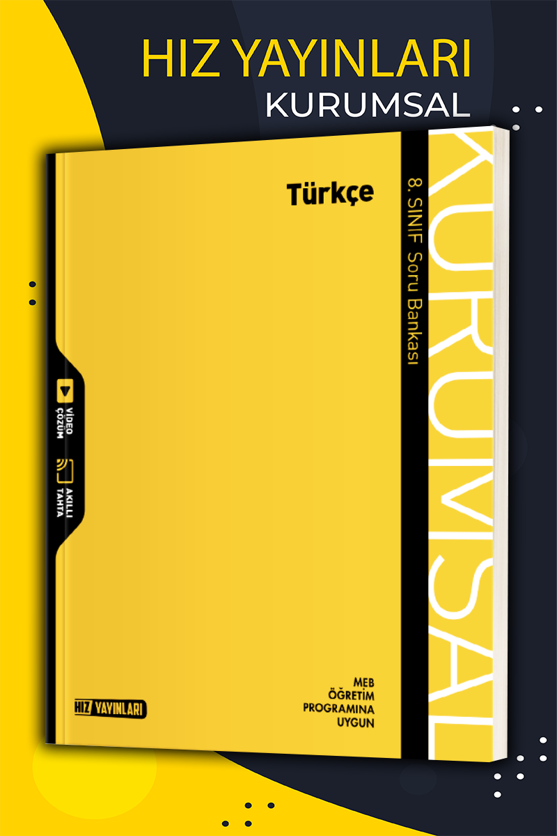 Hız Yayınları Kurumsal 8.Sınıf Türkçe Soru Bankası
