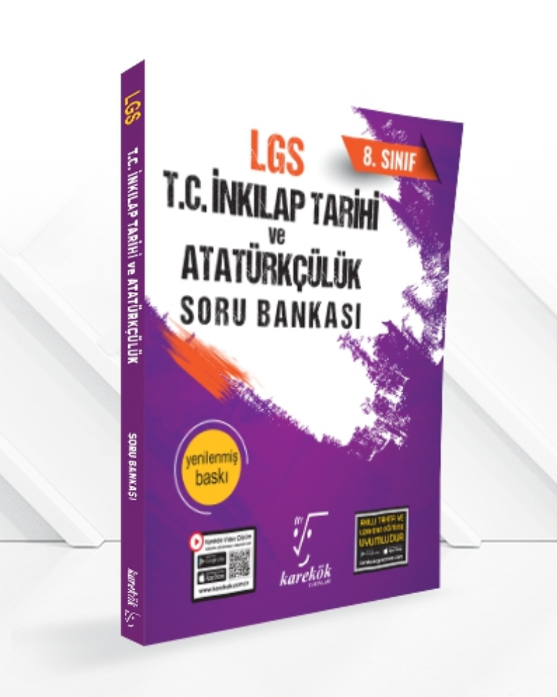 Karekök Yayınları 8.Sınıf T.C İnkılap Tarihi ve Atatürkçülük Soru Bankası