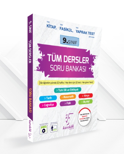 Karekök Yayınları 9.Sınıf Tüm Dersler Soru Bankası