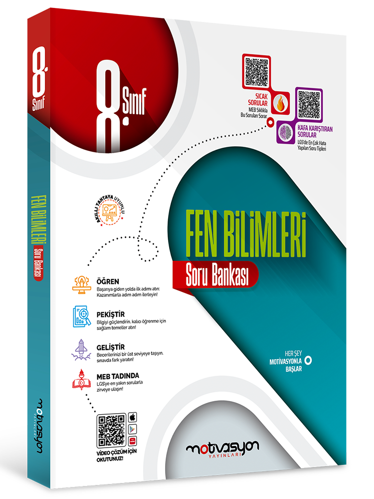 Motivasyon Yayınları LGS 8.Sınıf Fen Bilimleri Soru Bankası