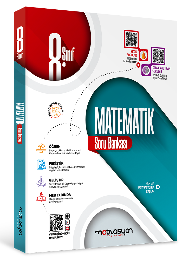 Motivasyon Yayınları LGS 8.Sınıf Matematik Soru Bankası