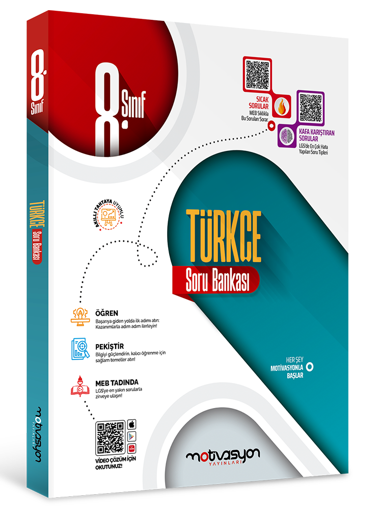 Motivasyon Yayınları LGS 8.Sınıf Türkçe Soru Bankası