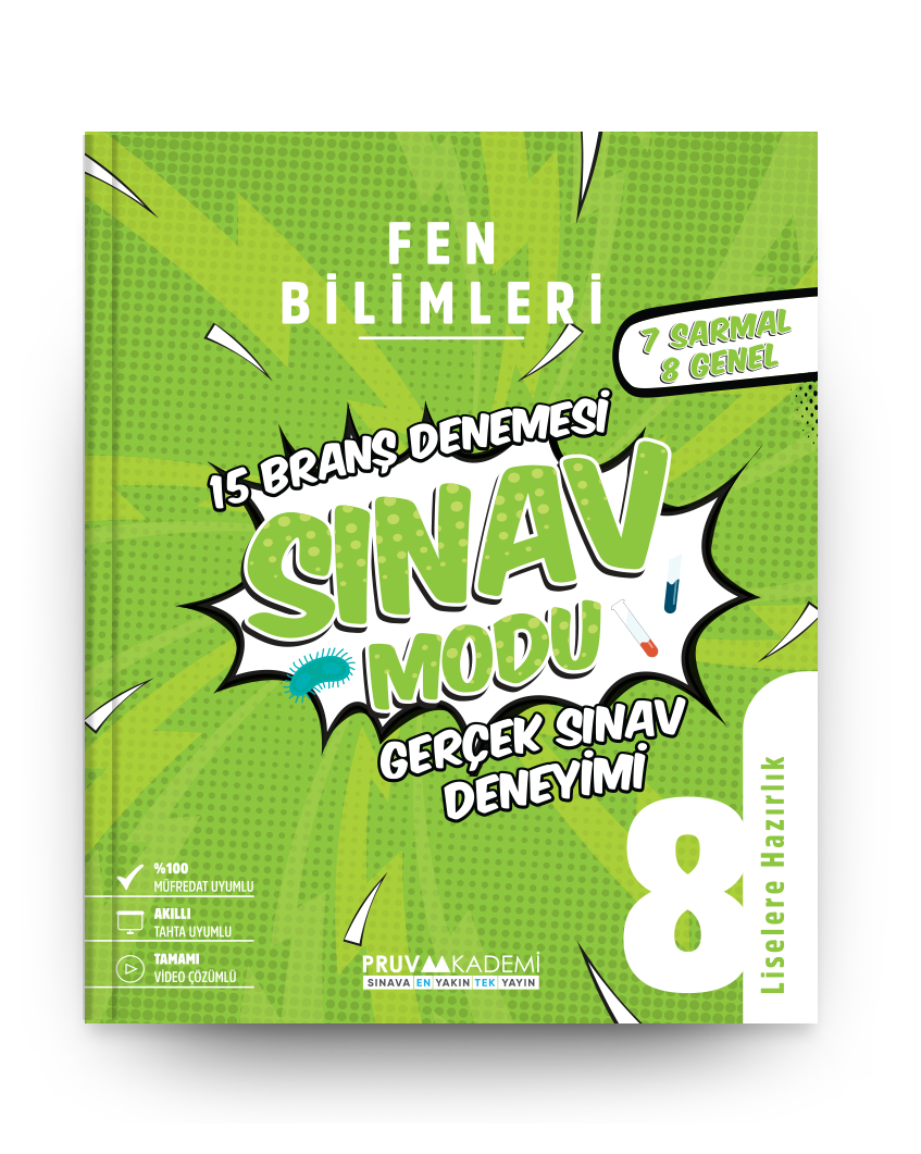Pruva Yayınları 8.Sınıf LGS Fen Bilimleri Branş Denemesi Sınav Modu 15 Deneme Video Çözümlü Pruva Yayınları 8.Sınıf LGS Fen Bilimleri Branş Denemesi Sınav Modu 15 Deneme Video Çözümlü