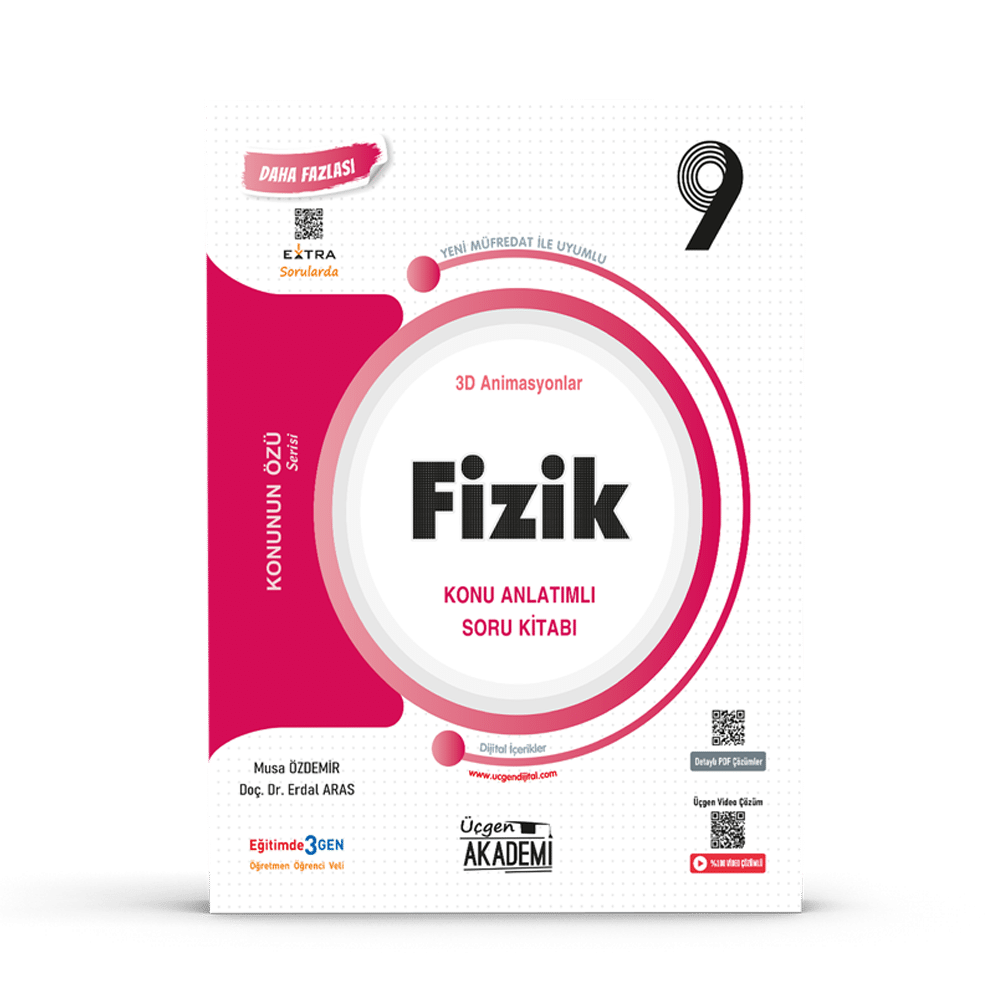 Üçgen Akademi Yayınları 9.Sınıf Fizik Konu Anlatımlı Soru Bankası Konunun Özü Serisi