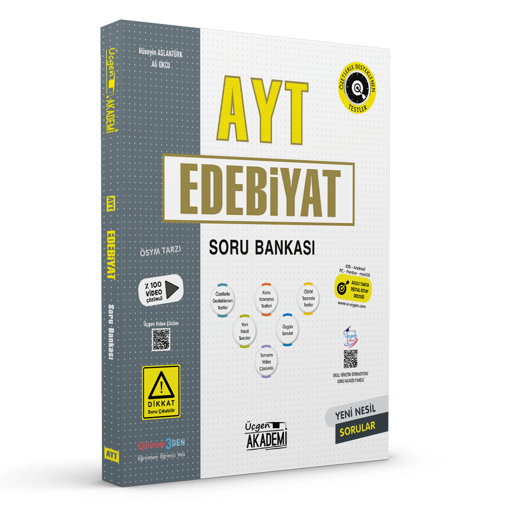 Üçgen Akademi Yayınları AYT Edebiyat Soru Bankası