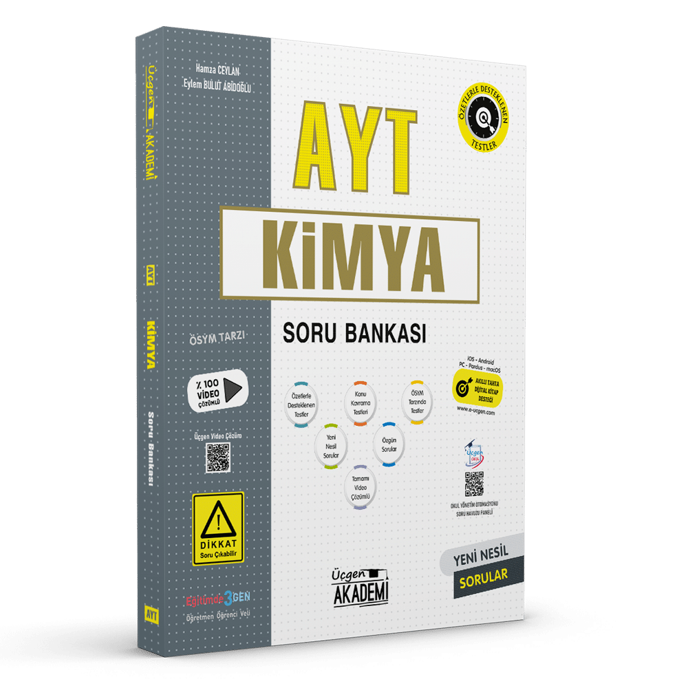Üçgen Akademi Yayınları AYT Kimya Soru Bankası