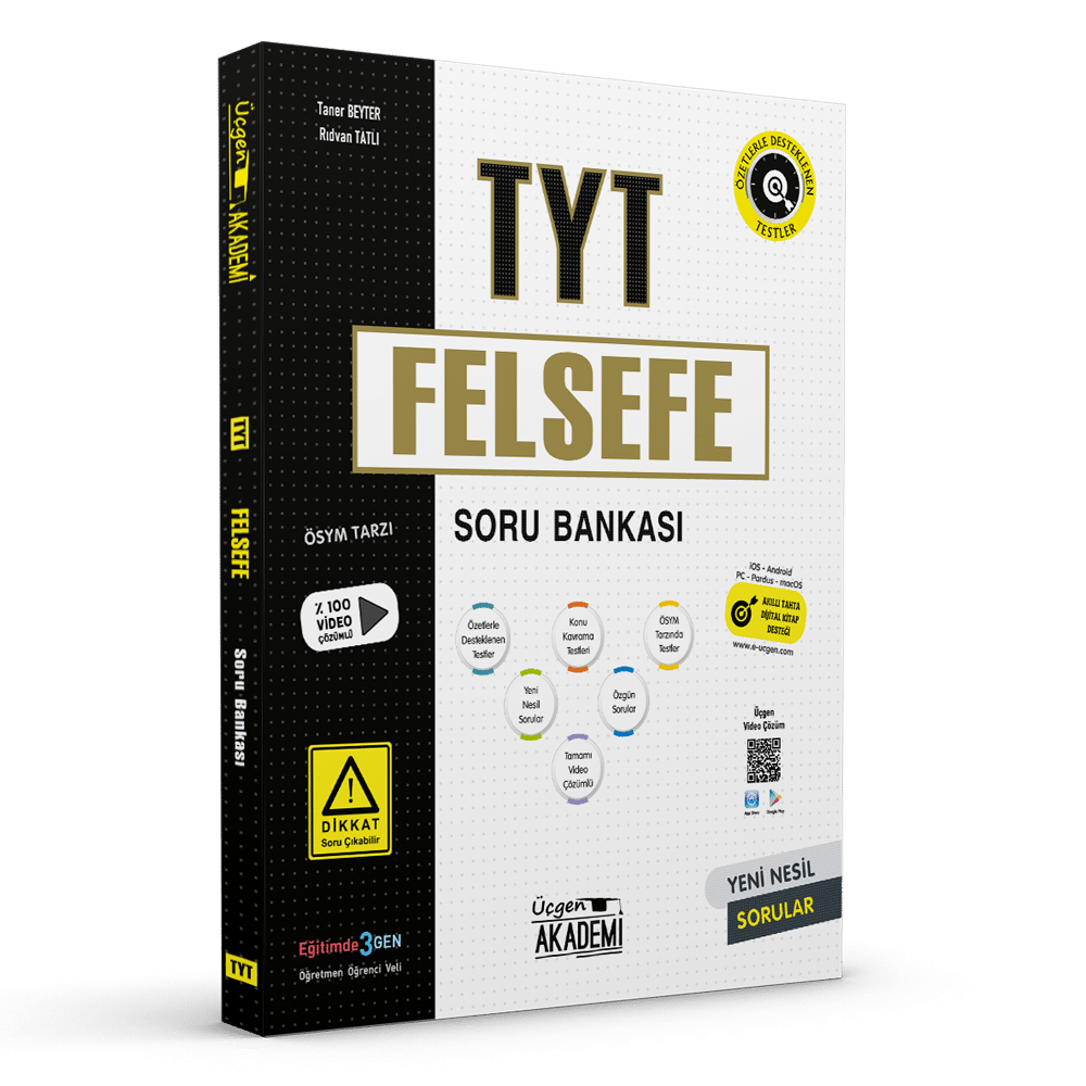 Üçgen Akademi Yayınları Felsefe Soru Bankası