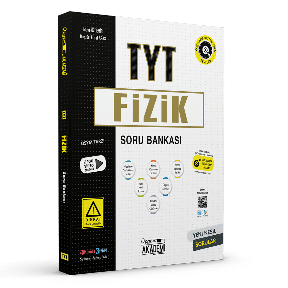 Üçgen Akademi Yayınları TYT Fizik Soru Bankası