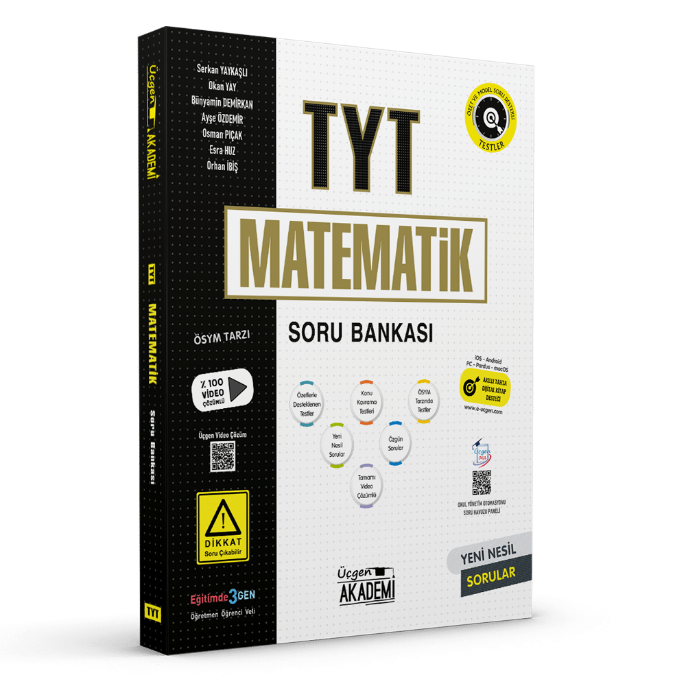 Üçgen Akademi Yayınları TYT Matematik Soru Bankası