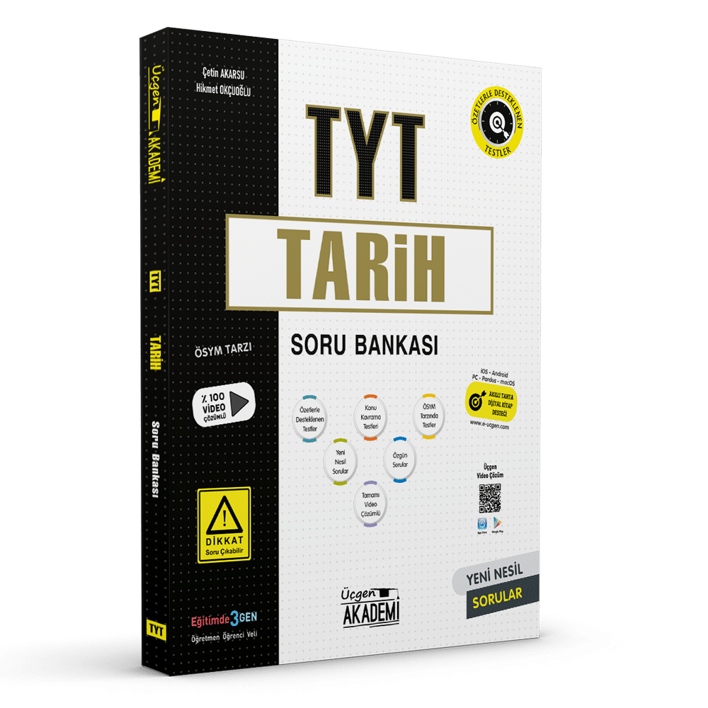 Üçgen Akademi Yayınları TYT Tarih Soru Bankası