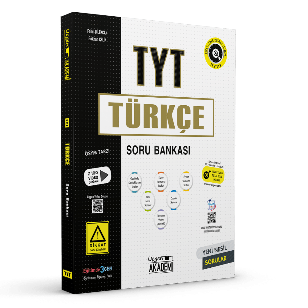 Üçgen Akademi Yayınları TYT Türkçe Soru Bankası